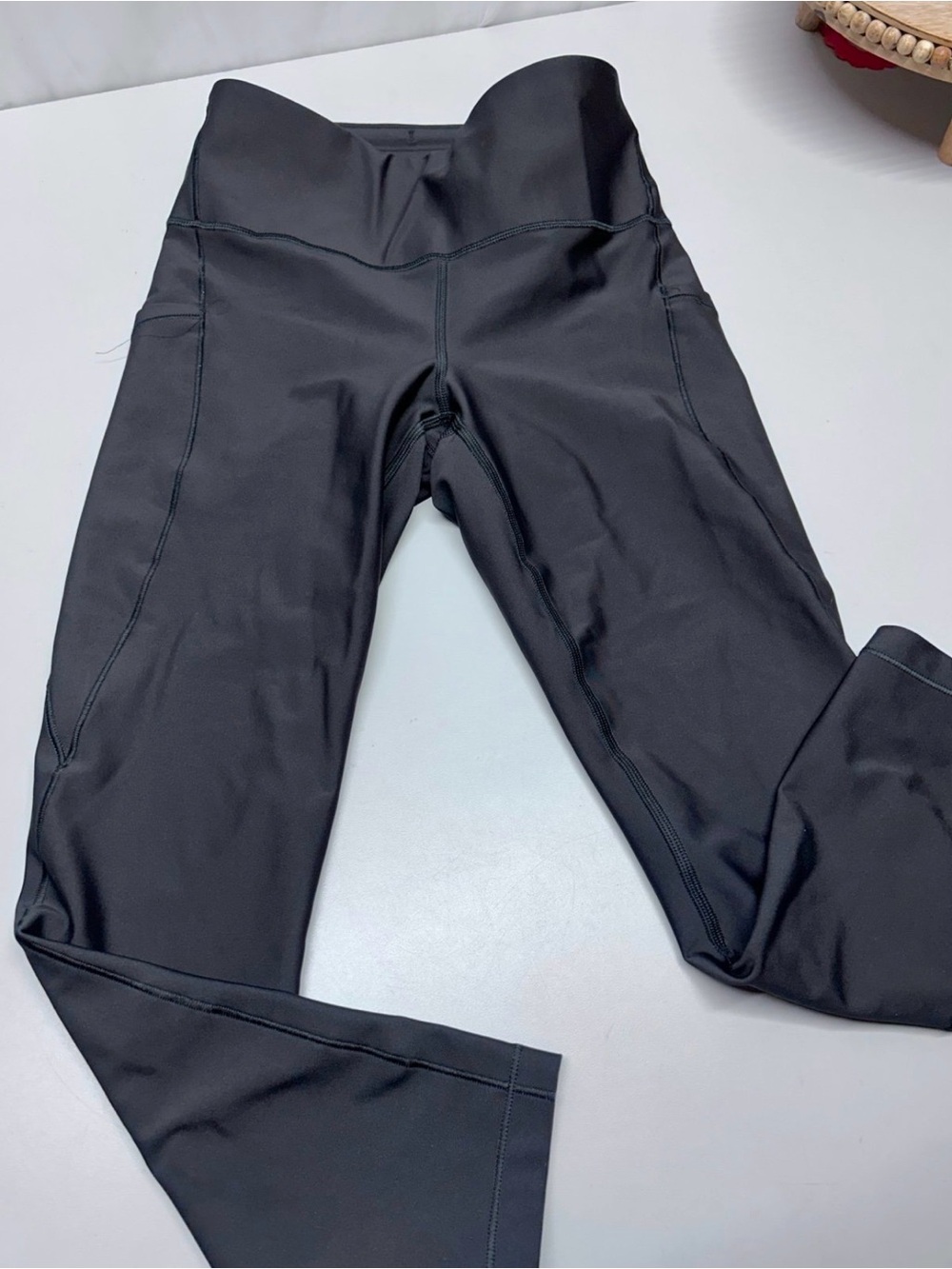 Athleta Charcoal Gray 7/8 Interval Stash Tight